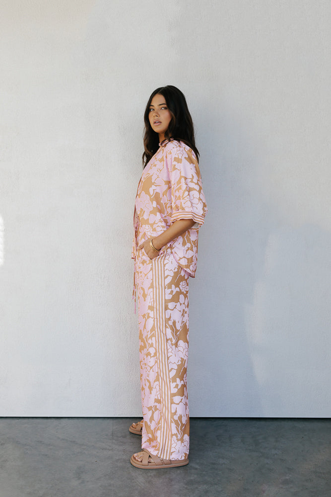 Tripoli Set Tan Floral