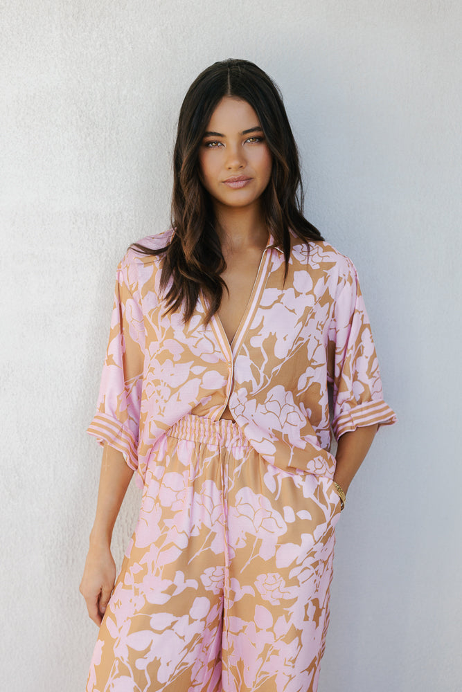 Tripoli Set Tan Floral