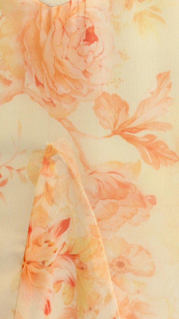 Primrose™ | Apricot Bloom Maxi Dress