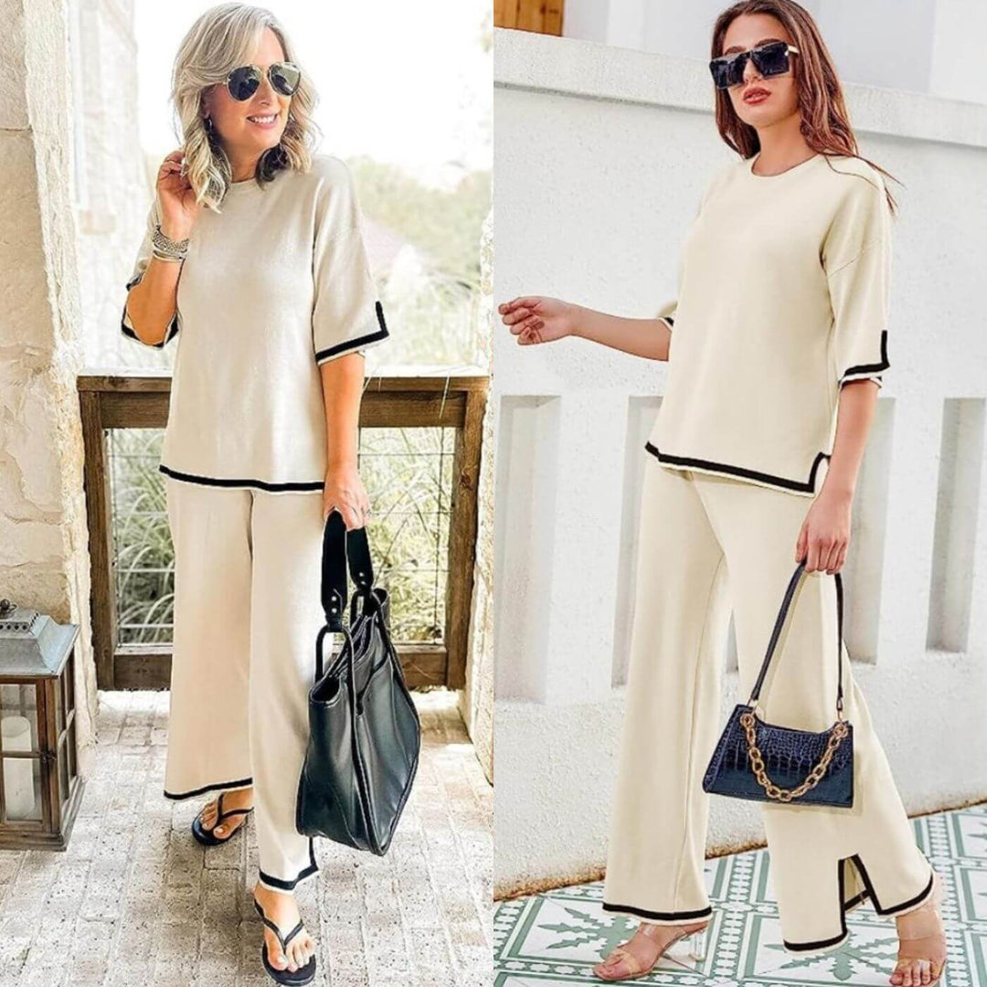 Janice™ | Elegant Two-Piece Capri Style Set