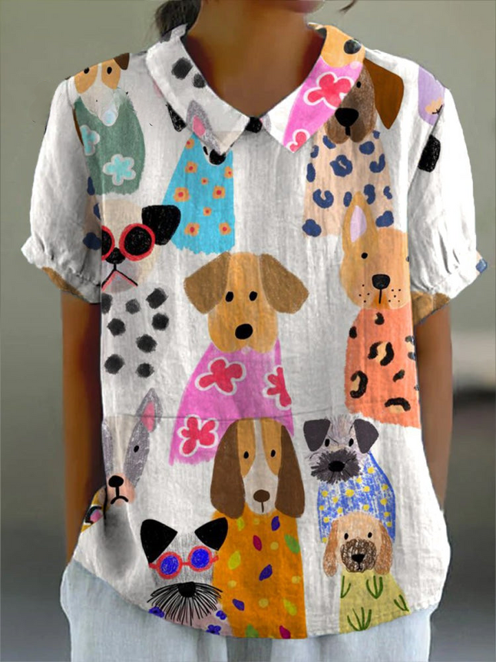 Tilly™ | Playful Print Blouse