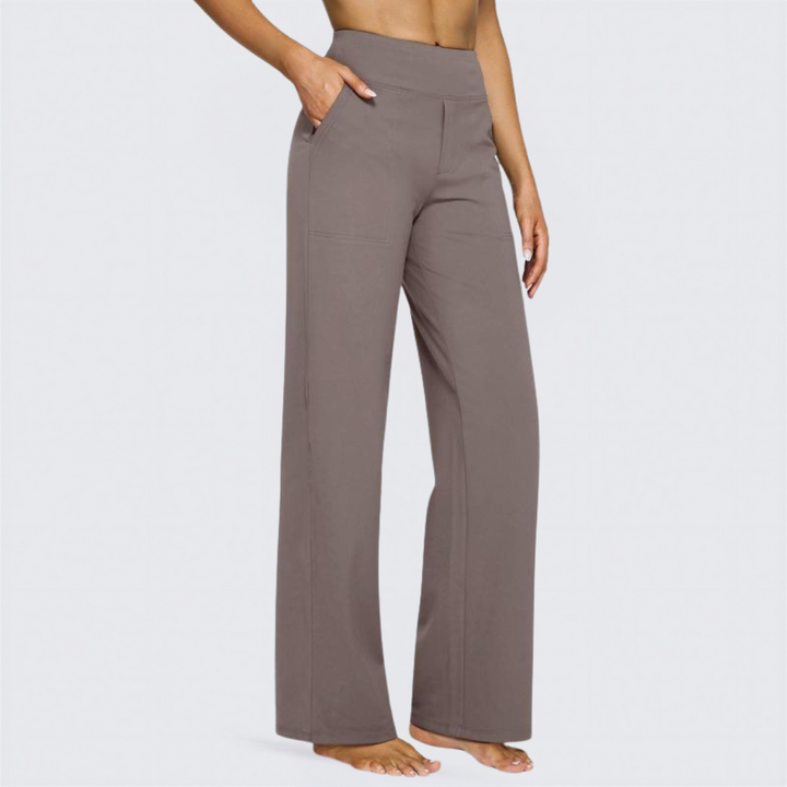 WHITNEY - Comfortable High-Waist Wide Leg Pants for Yoga and Outdoor Fun