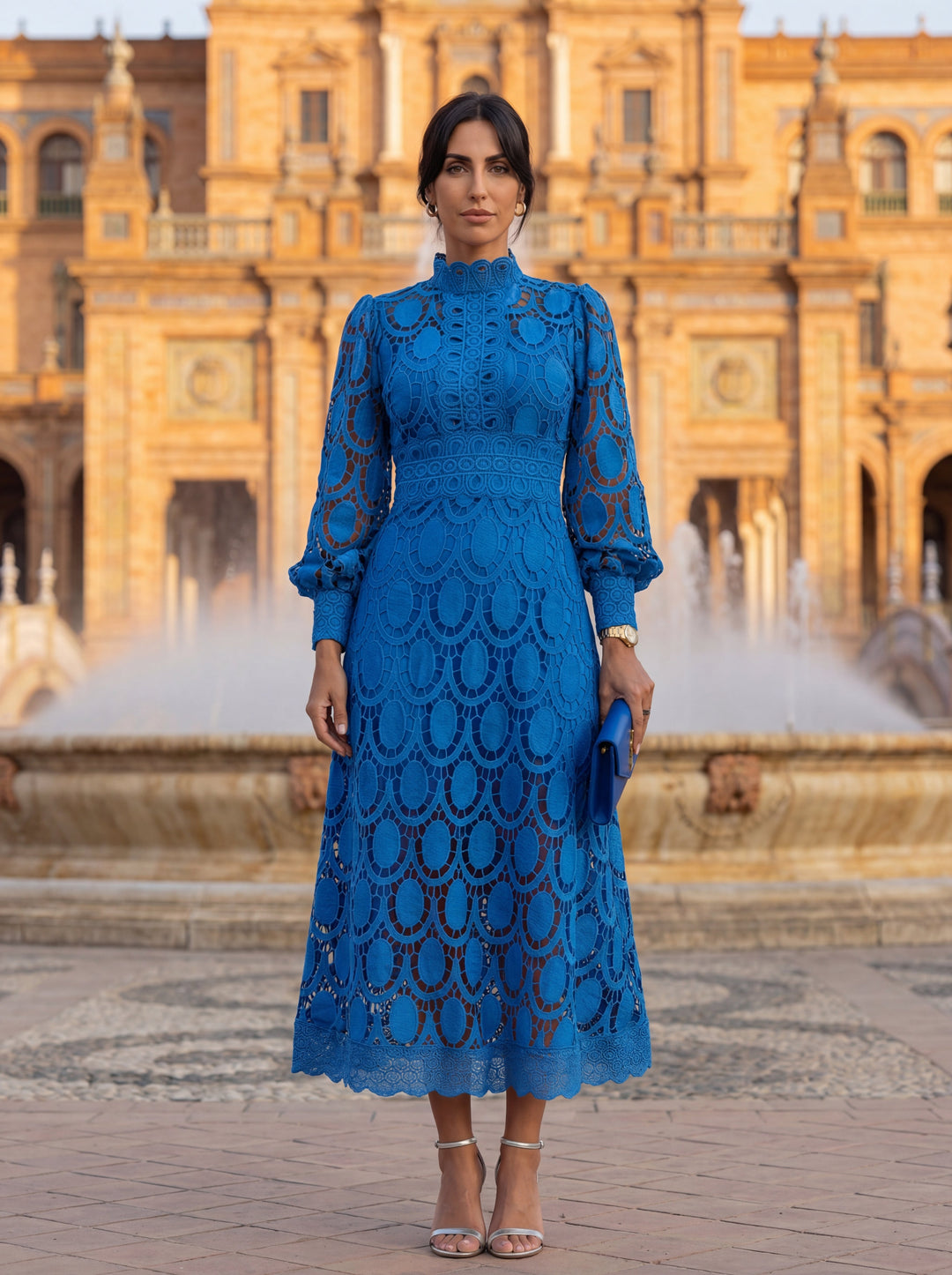 Elowen™ | Elegant Long Sleeve Lace Dress