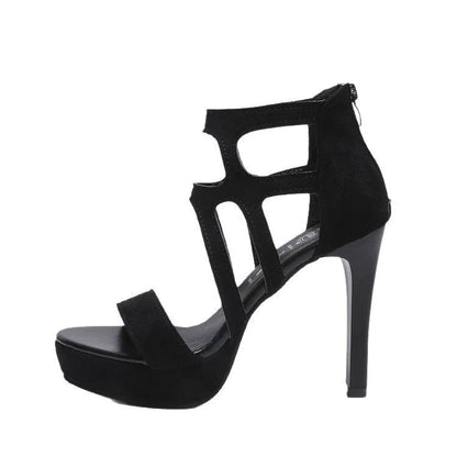 Valeria – Women's High Heel Cut-Out Sandals with Padded Platform | Elegant & Breathable Fit
