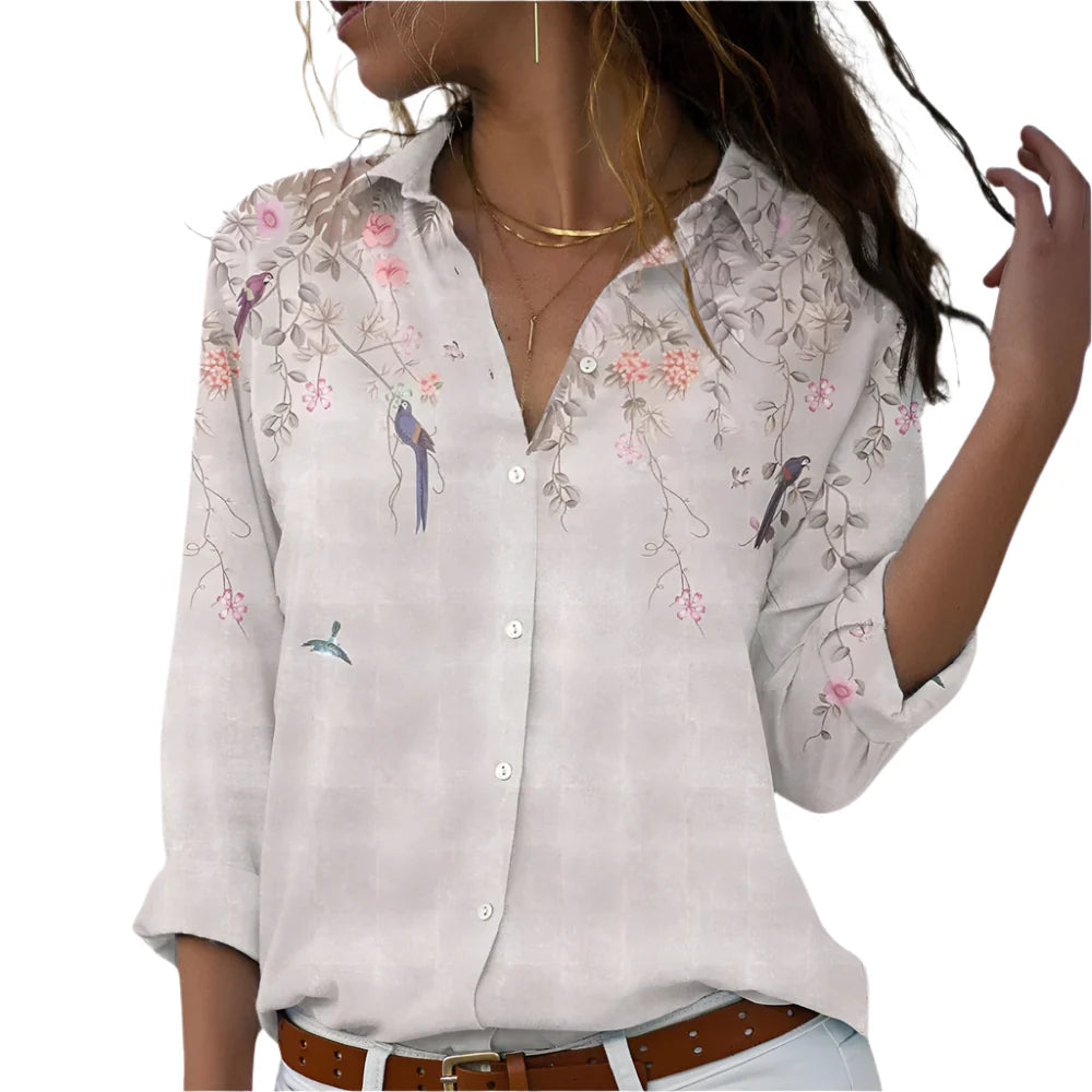 Viola – Lightweight Floral Blouse for Women | Elegant Fit for Spring & Summer Days