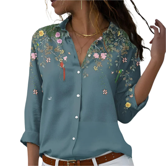 Viola – Lightweight Floral Blouse for Women | Elegant Fit for Spring & Summer Days