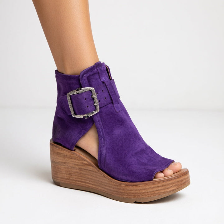Victoria™ | Open Wedge Booties in Modern Style