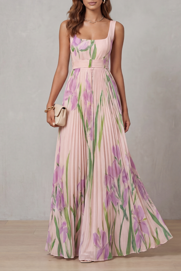 Vivienna | Pleated maxi dress