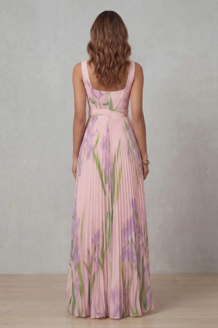Vivienna | Pleated maxi dress