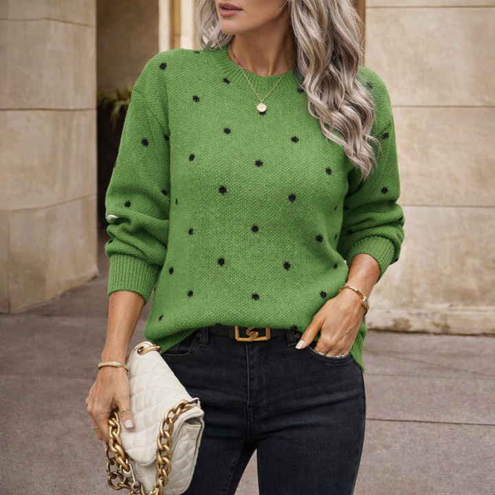 Margot™ |Polka Knit Sweater