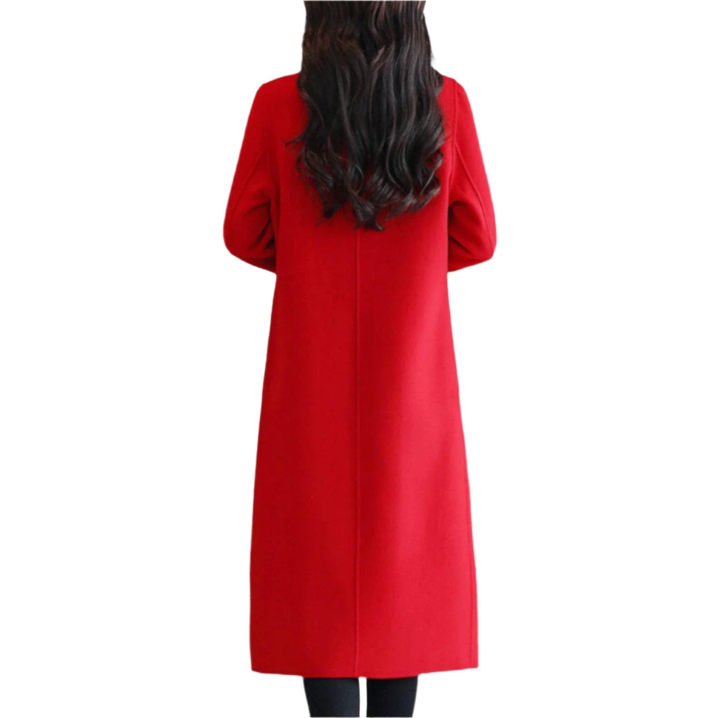 Isabella – Women's Long Wool Winter Coat | Elegant Warm Trench with Lapel Collar