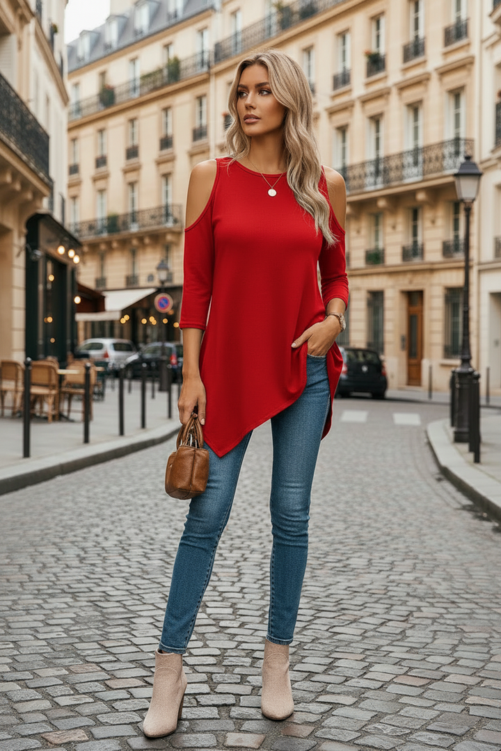 Merylyn™ Elegant Cold Shoulder Top