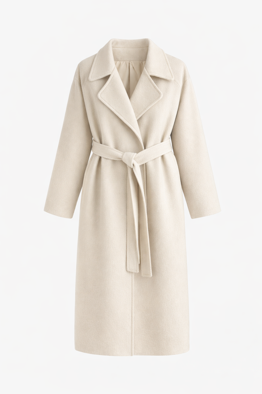 Evie™ – Elegant Belted Long Coat