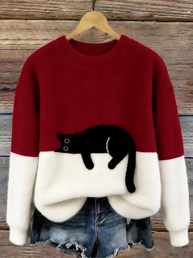 Margie – Cosy Cat Sweatershirt