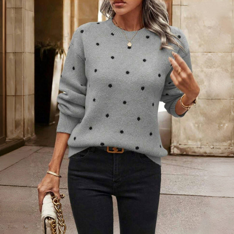 Margot™ |Polka Knit Sweater