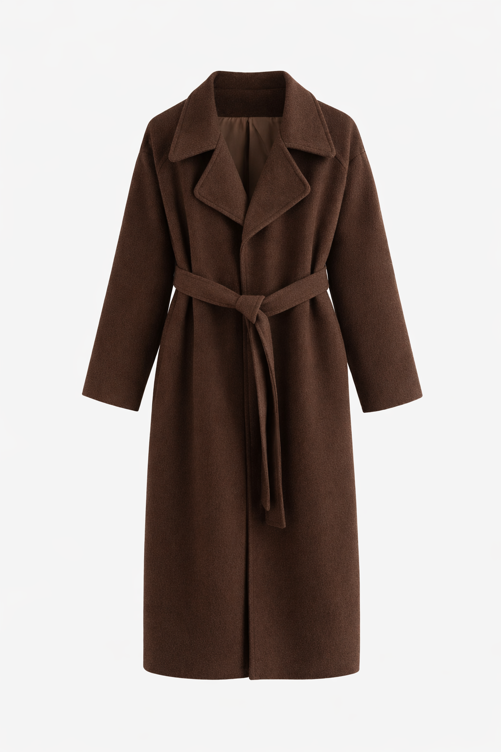 Evie™ – Elegant Belted Long Coat