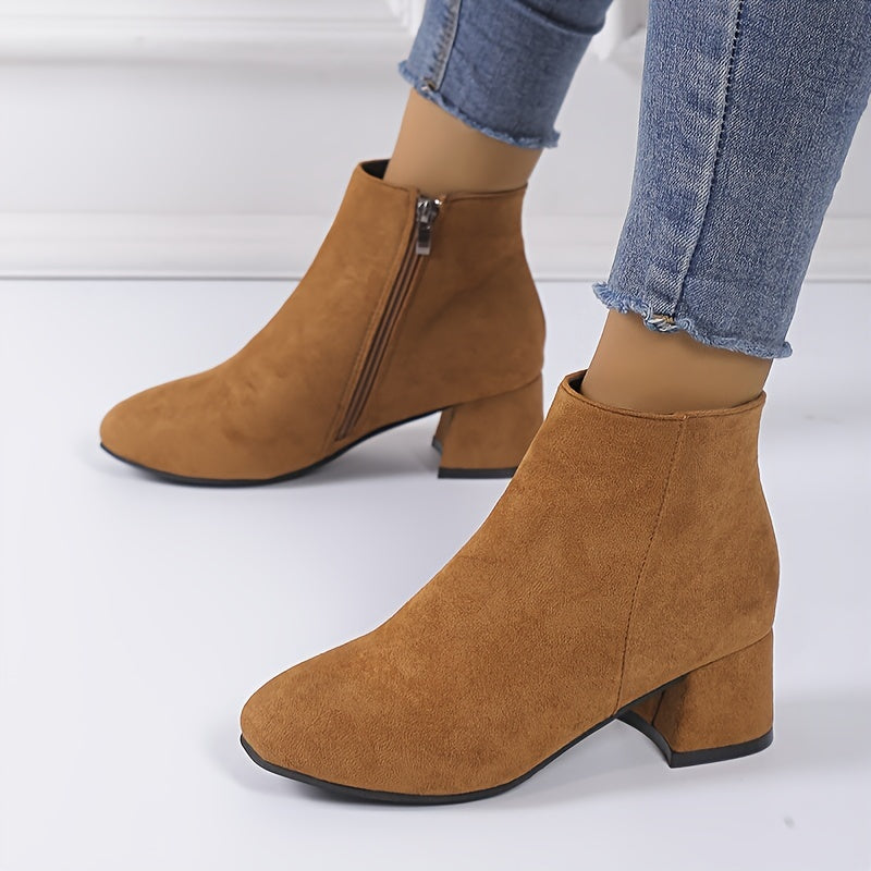 Colette – Stylish Block Heel Ankle Boots for Ultimate Comfort