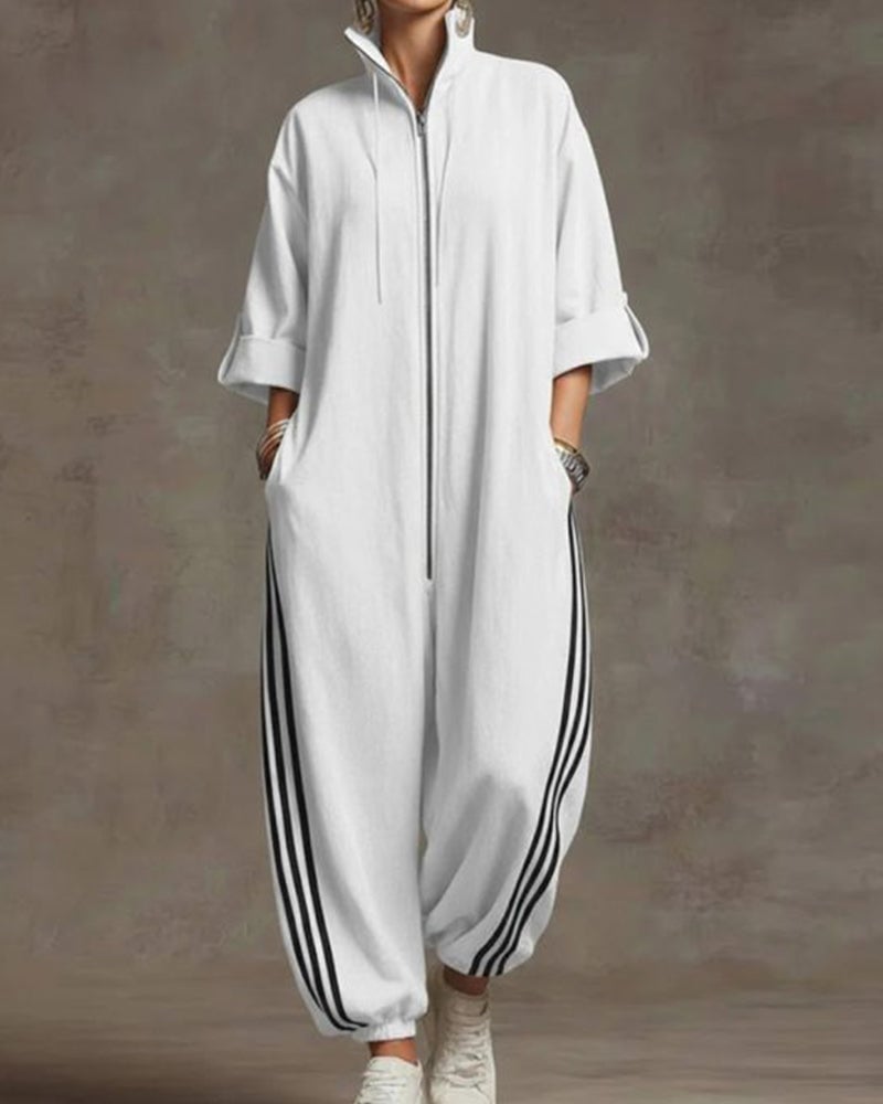 Skylar | Zip Front Jumpsuit