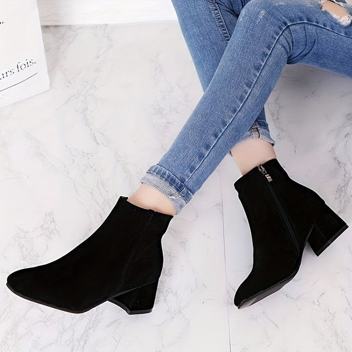 Colette – Stylish Block Heel Ankle Boots for Ultimate Comfort