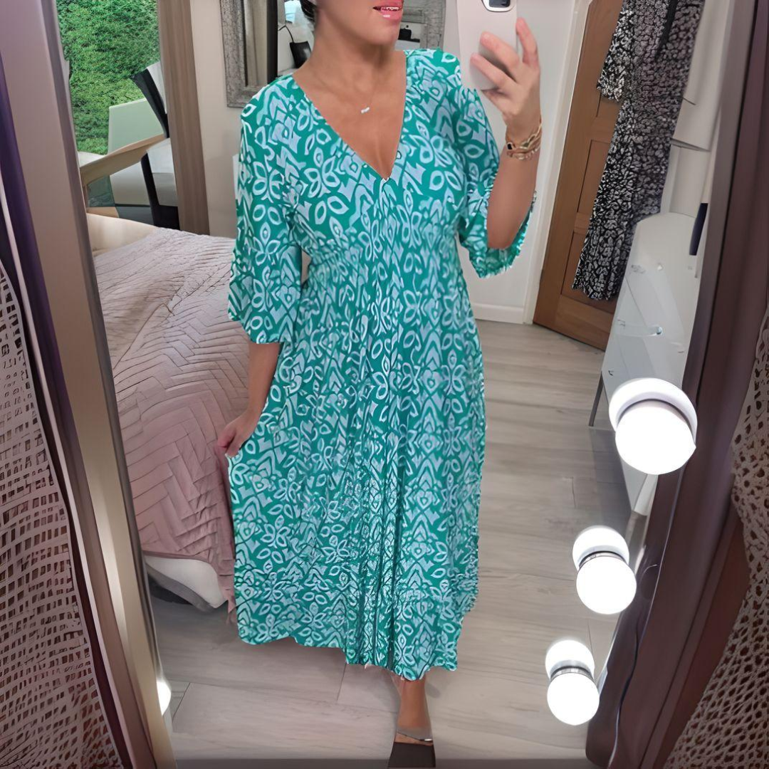 Jill | Boho Printed Dress