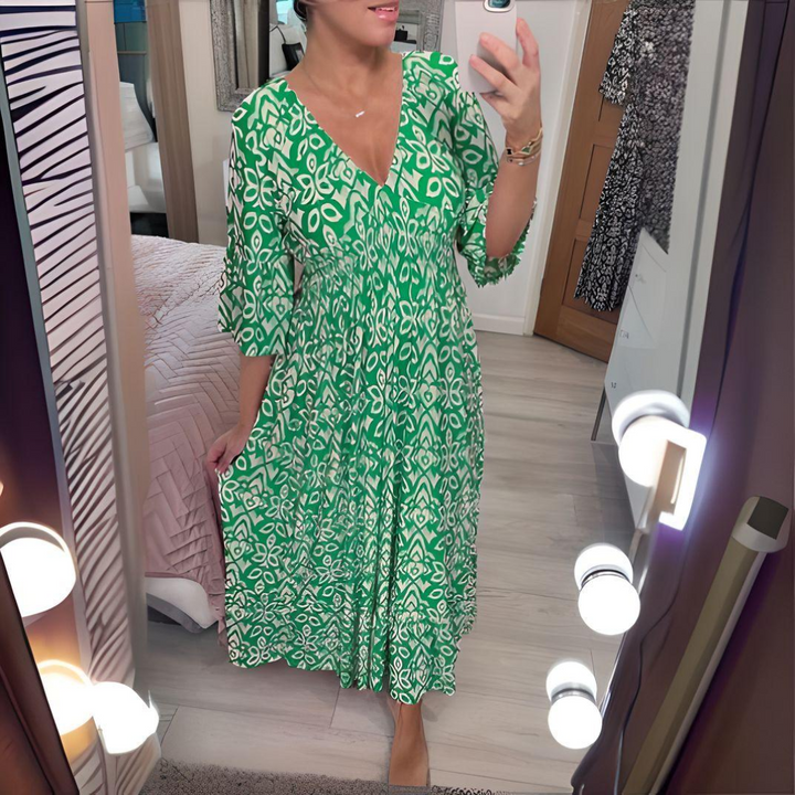 Jill | Boho Printed Dress
