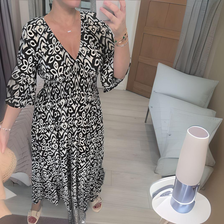 Jill | Boho Printed Dress