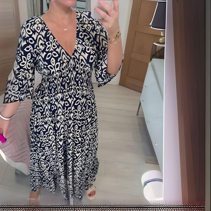 Jill | Boho Printed Dress