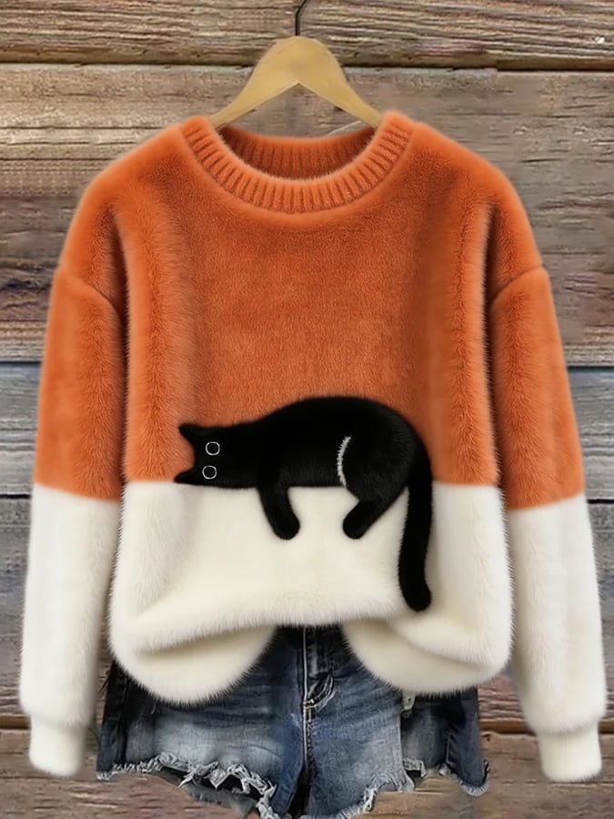 Margie – Cosy Cat Sweatershirt