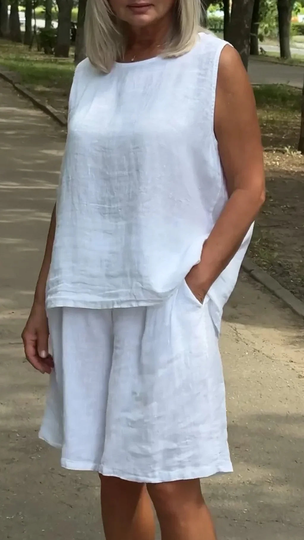 Lornbridge™ - Breathable Sleeveless Blouse and Loose Shorts