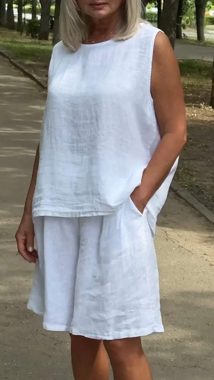 Lornbridge™ - Breathable Sleeveless Blouse and Loose Shorts