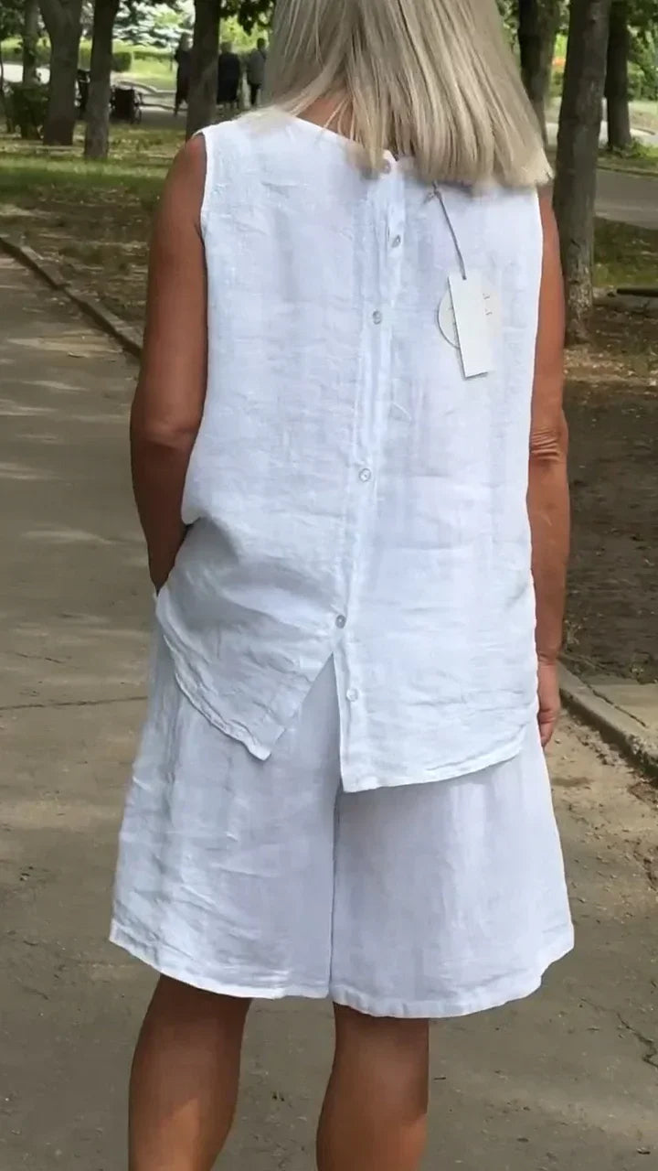 Lornbridge™ - Breathable Sleeveless Blouse and Loose Shorts