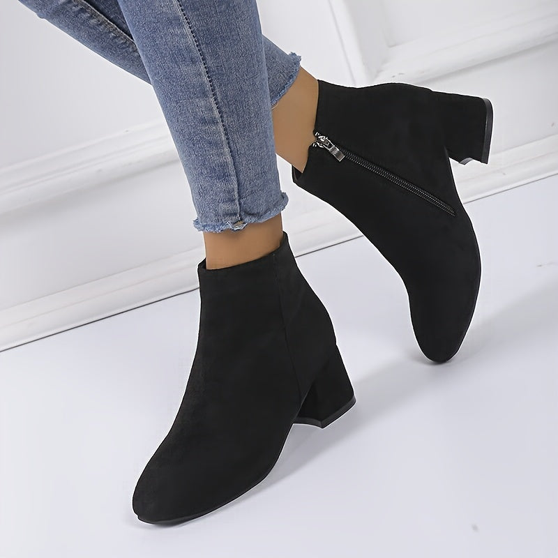 Colette – Stylish Block Heel Ankle Boots for Ultimate Comfort