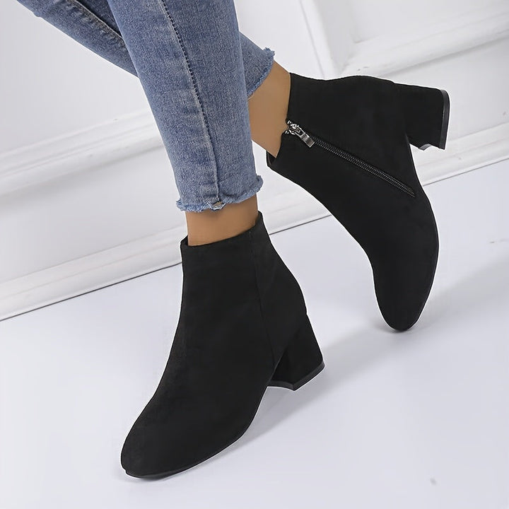 Colette – Stylish Block Heel Ankle Boots for Ultimate Comfort