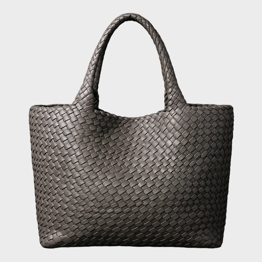 Delphine™ — Woven Tote Bag Timeless Elegance