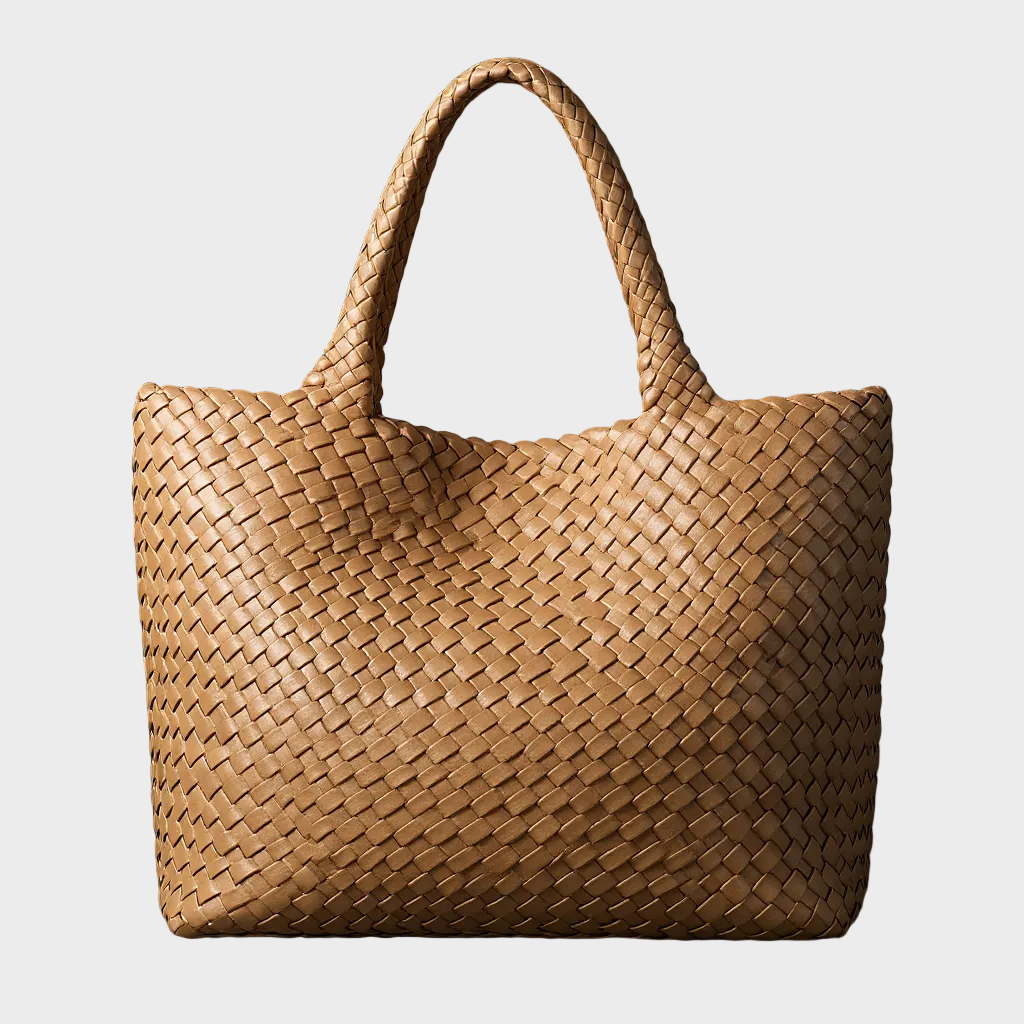 Delphine™ — Woven Tote Bag Timeless Elegance