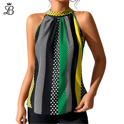 Giada – Women's Sleeveless Halter Top | Lightweight, Chic, and Perfect for Summer Days