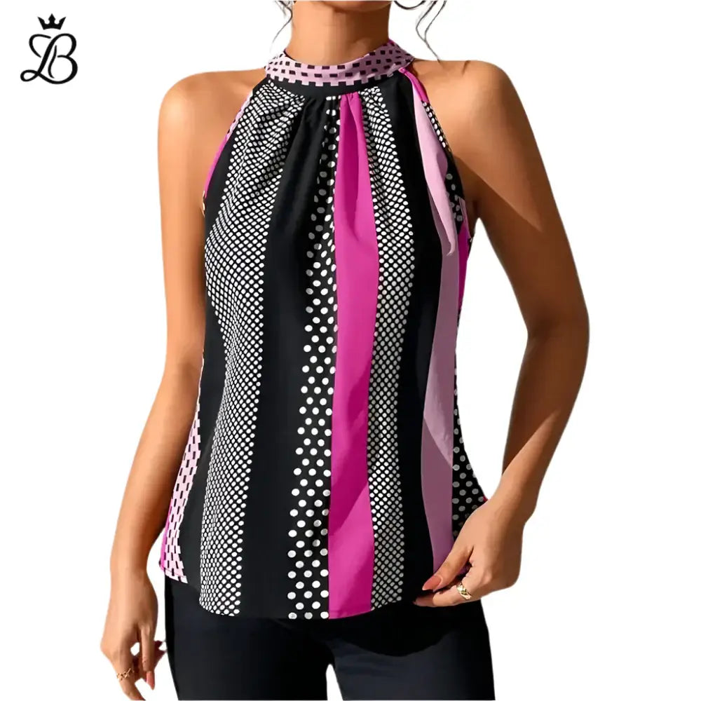 Giada – Women's Sleeveless Halter Top | Lightweight, Chic, and Perfect for Summer Days