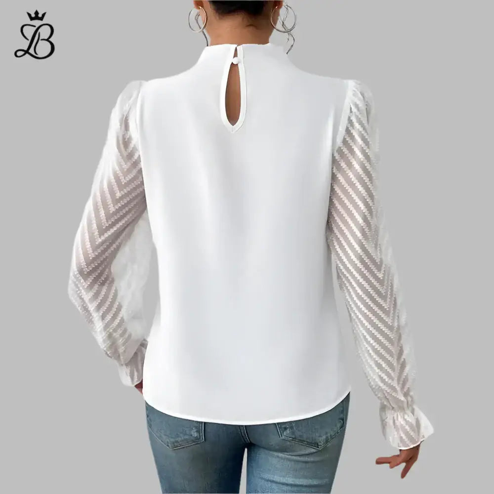 Giorgia – Women's Lightweight Long Sleeve Blouse for All-Day Elegance