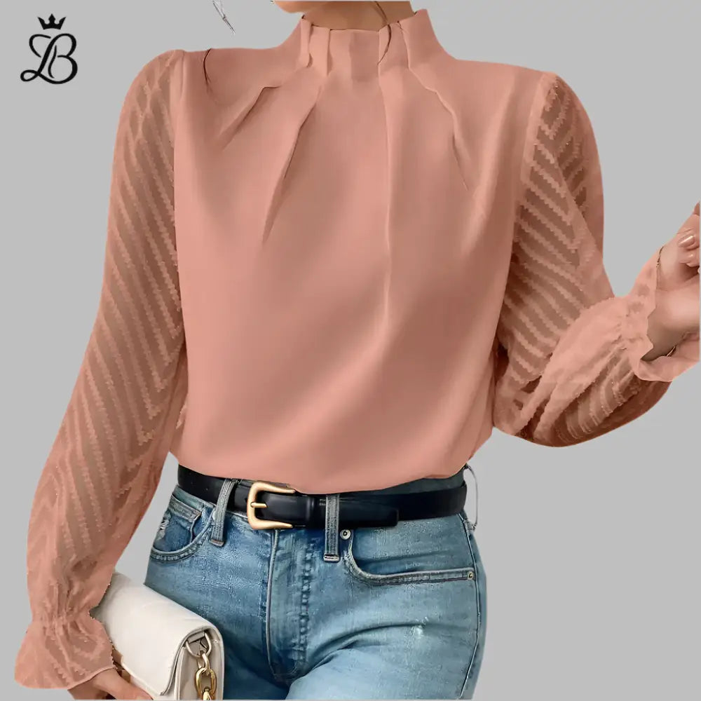 Giorgia – Women's Lightweight Long Sleeve Blouse for All-Day Elegance
