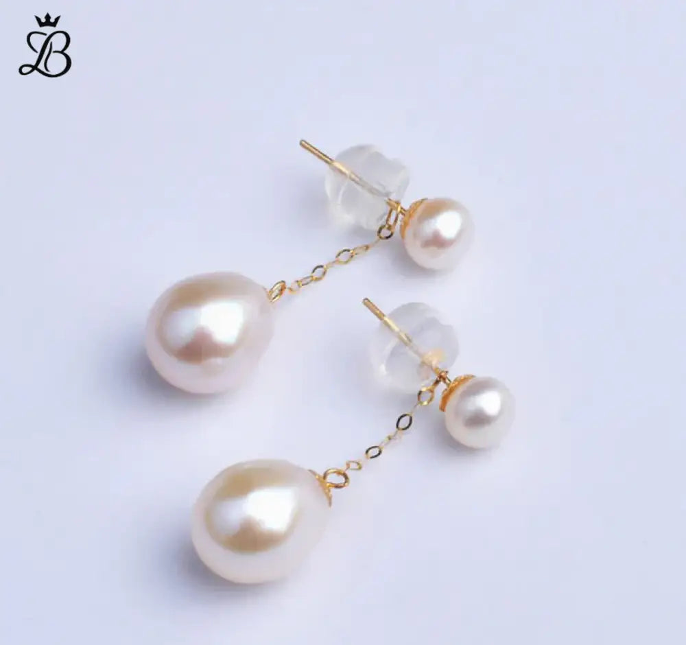 Giulia – Freshwater Pearl Drop Earrings | Elegant Charm for Day to Night