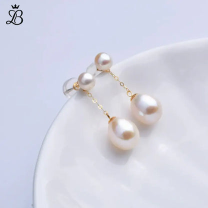 Giulia – Freshwater Pearl Drop Earrings | Elegant Charm for Day to Night