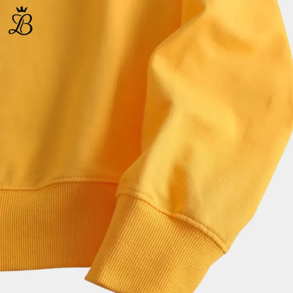 Giulia – Women's Yellow Floral Sweatshirt | Casual Soft Pullover for Everyday Comfort