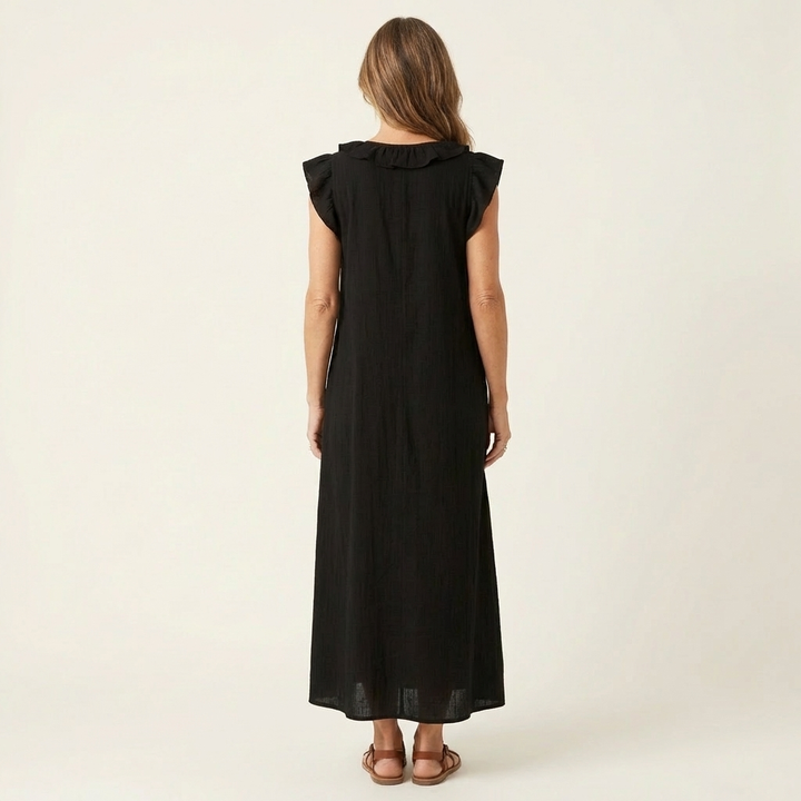Piper™ | Maxi Ruffle Dress V-Neck