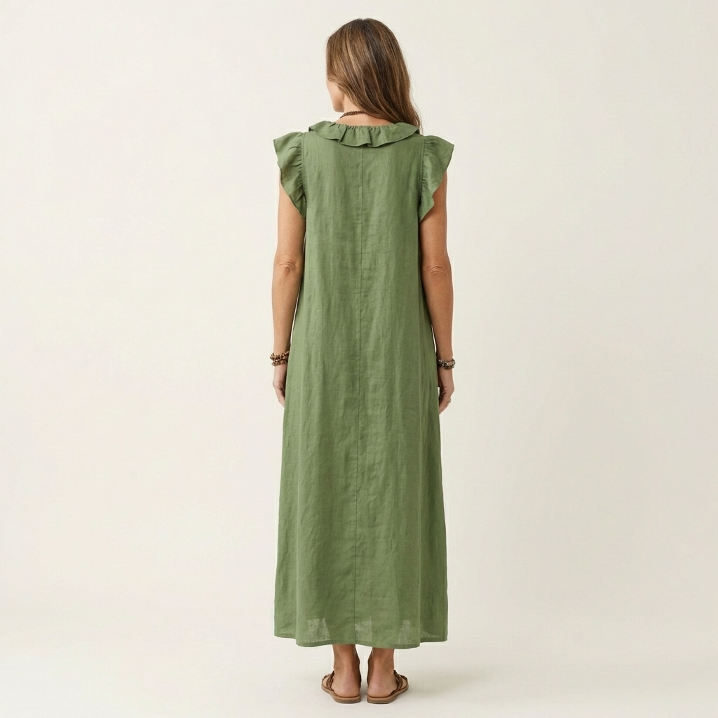 Piper™ | Maxi Ruffle Dress V-Neck