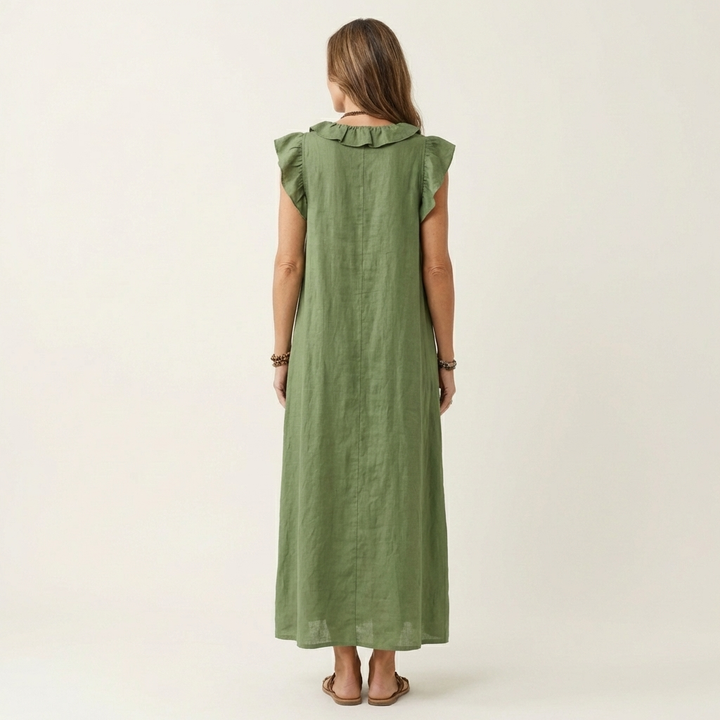 Piper™ | Maxi Ruffle Dress V-Neck