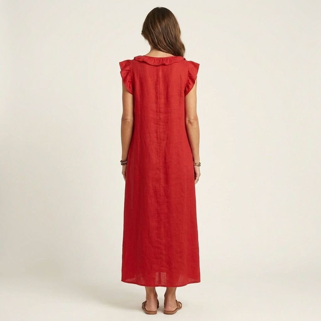Piper™ | Maxi Ruffle Dress V-Neck