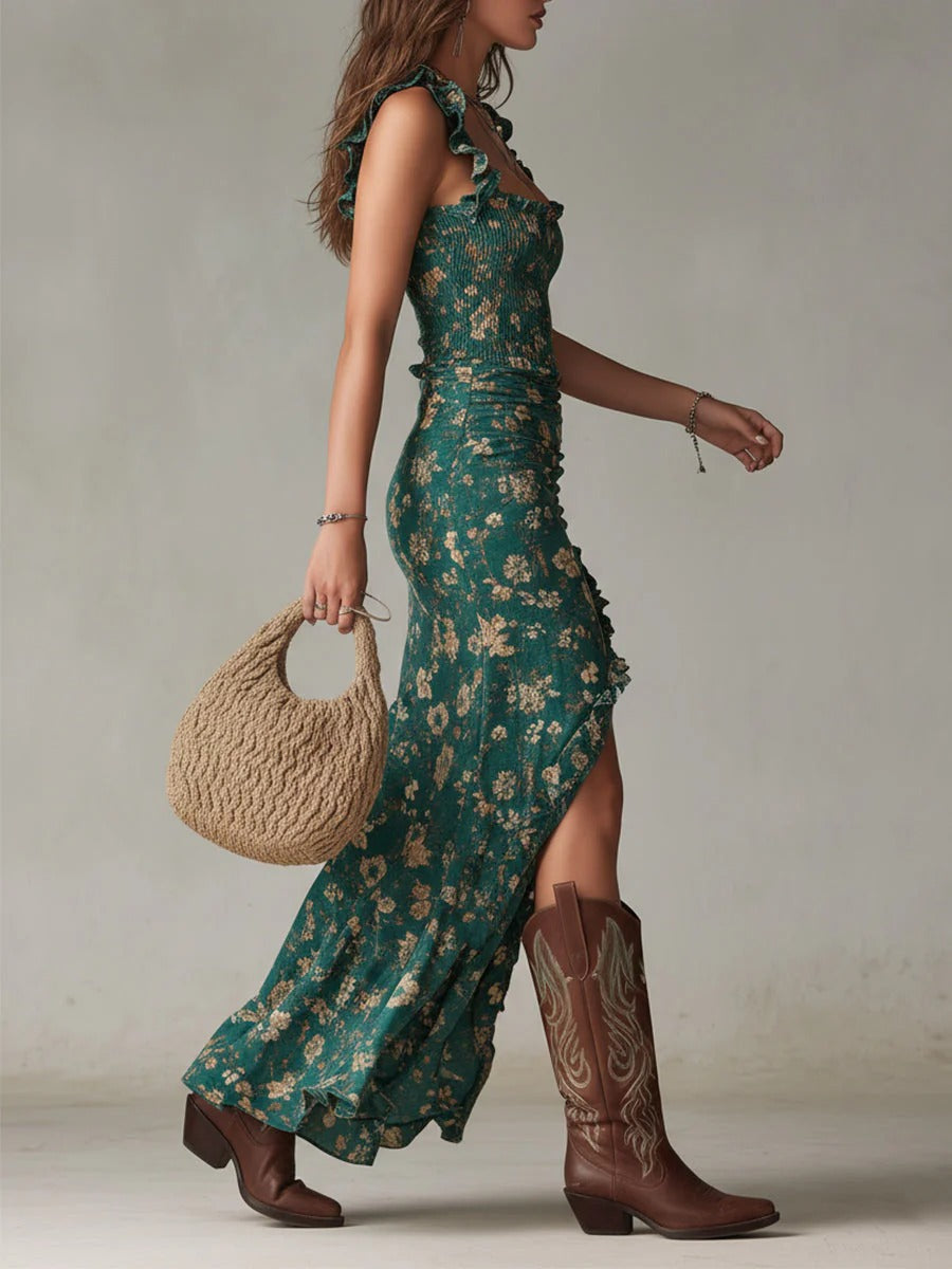 Esme™ | Boho Retro Maxi Dress