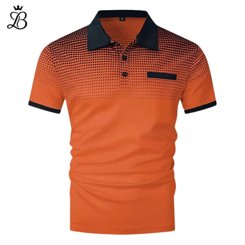 Lazaro – Men's Orange Polo Shirt | Bold, Casual Style for Everyday Comfort