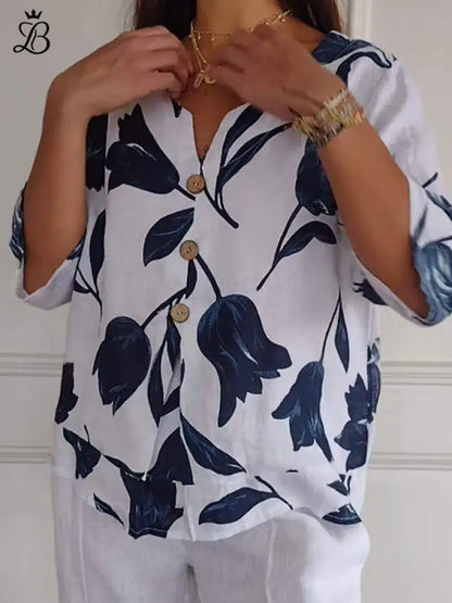 Megan - Casual Button-Up Shirt for Women Apparel & Accessories > Clothing > Shirts & Tops