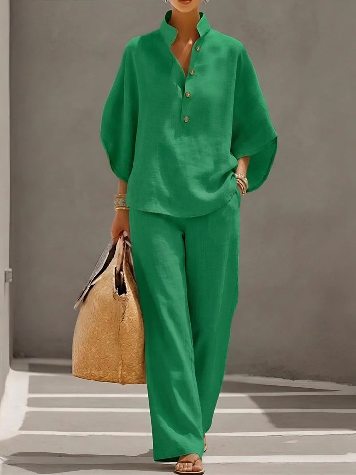 Elena™ | Casual Set in Cotton and Linen